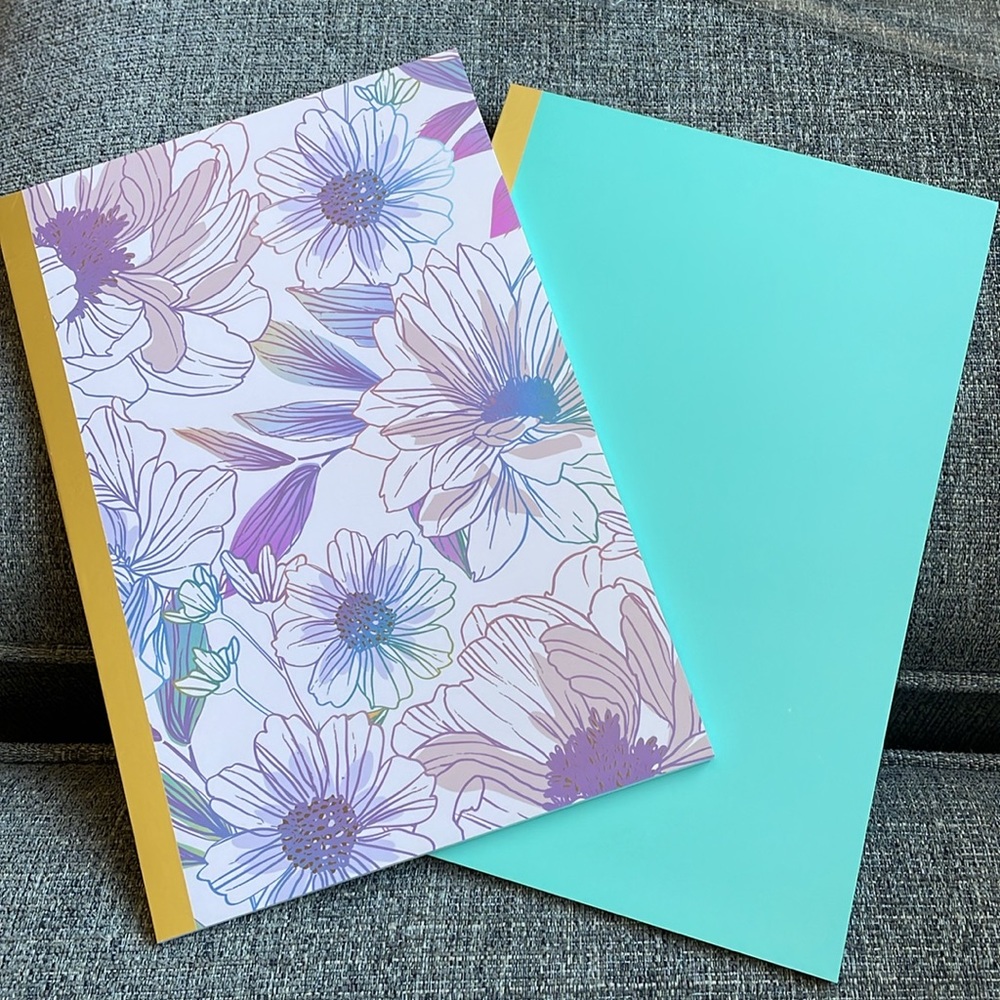 Erin Condren spring 2024 seasonal surprise notebooks floral turquoise nwt 50 pg